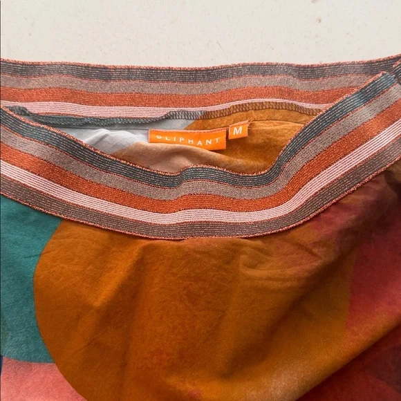 Oliphant Swing Art Teal Maxi Skirt Size M - Picture 5 of 5